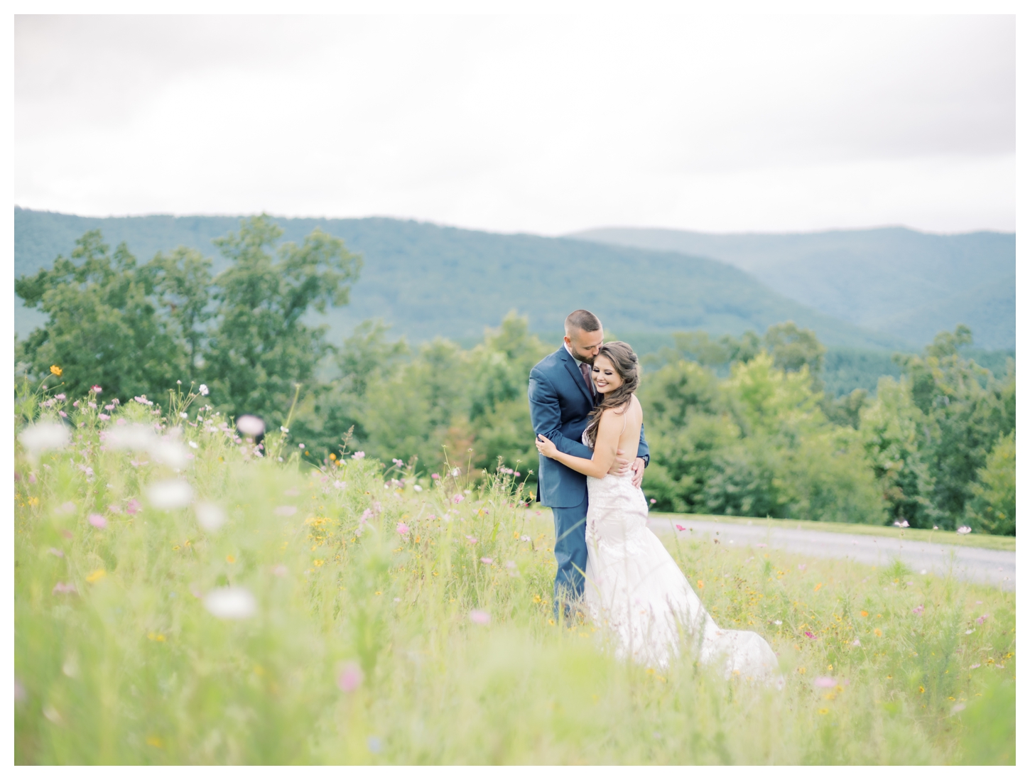 Flower Field in the Mountains Wedding