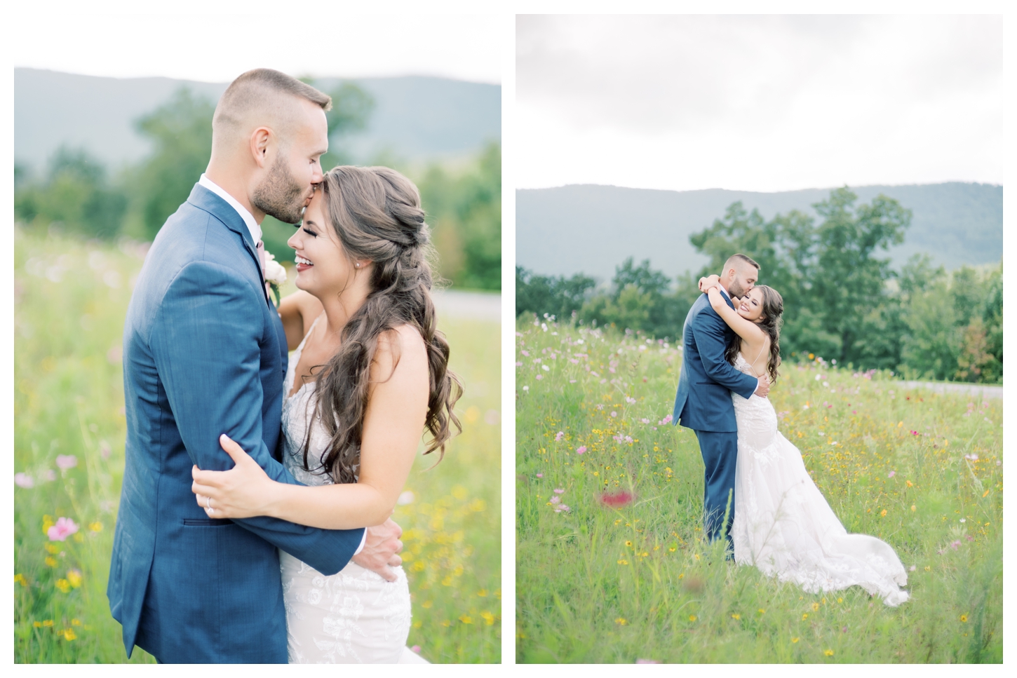 Flower Field in the Mountains Wedding