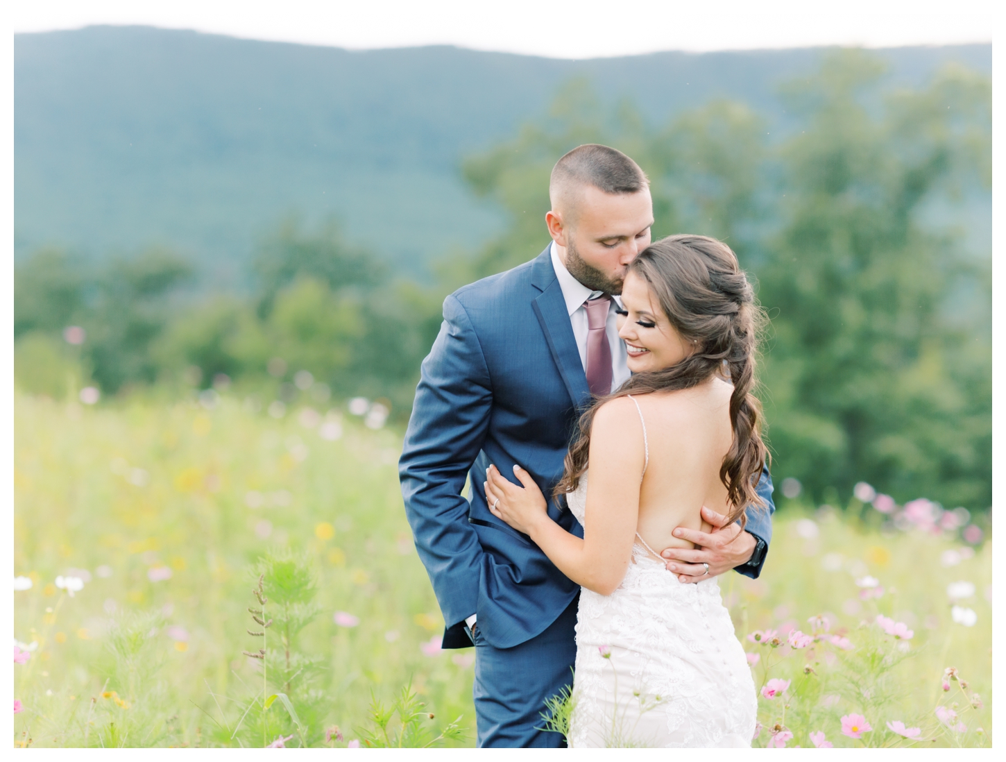 Flower Field in the Mountains Wedding