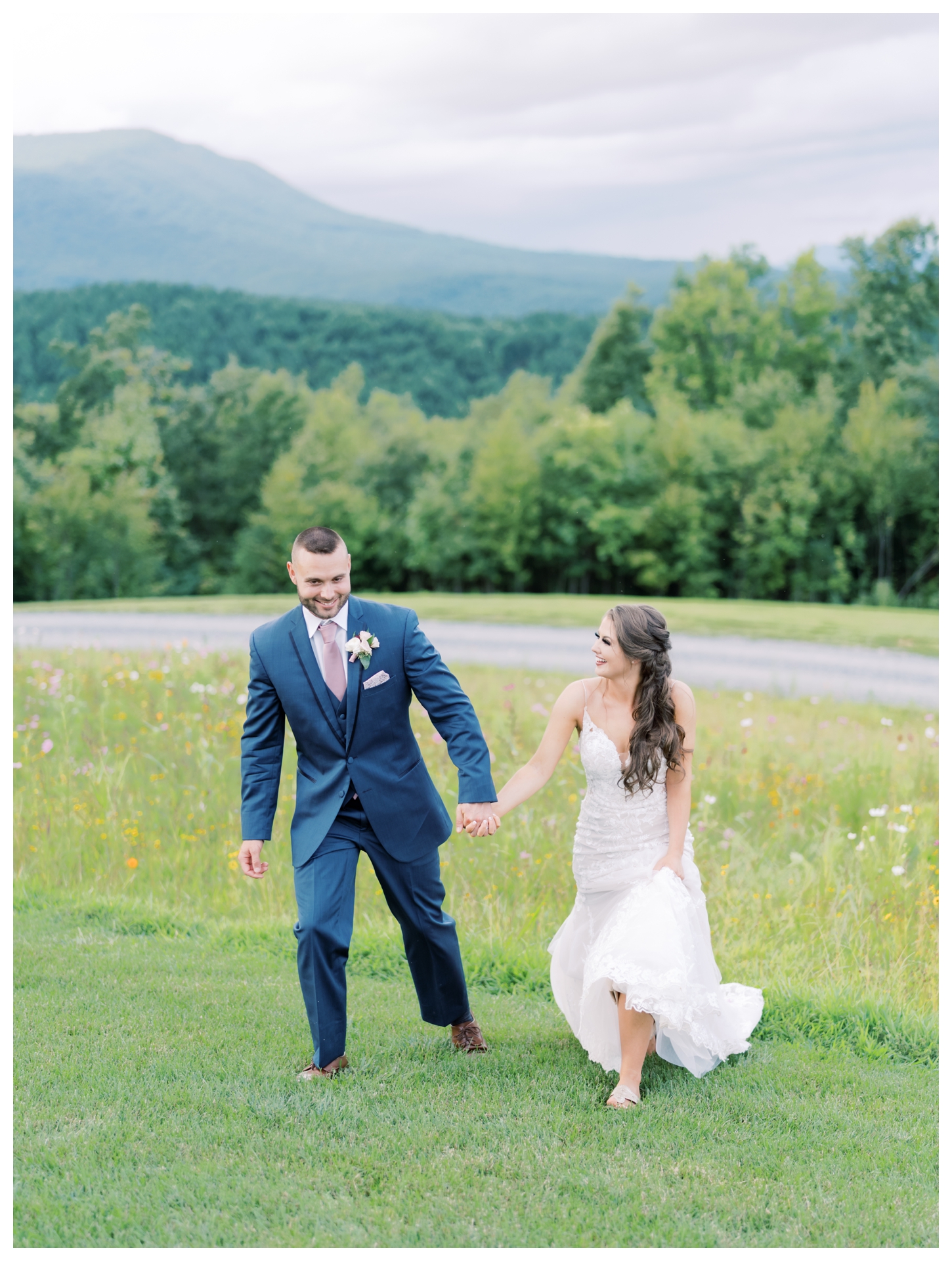 Flower Field in the Mountains Wedding