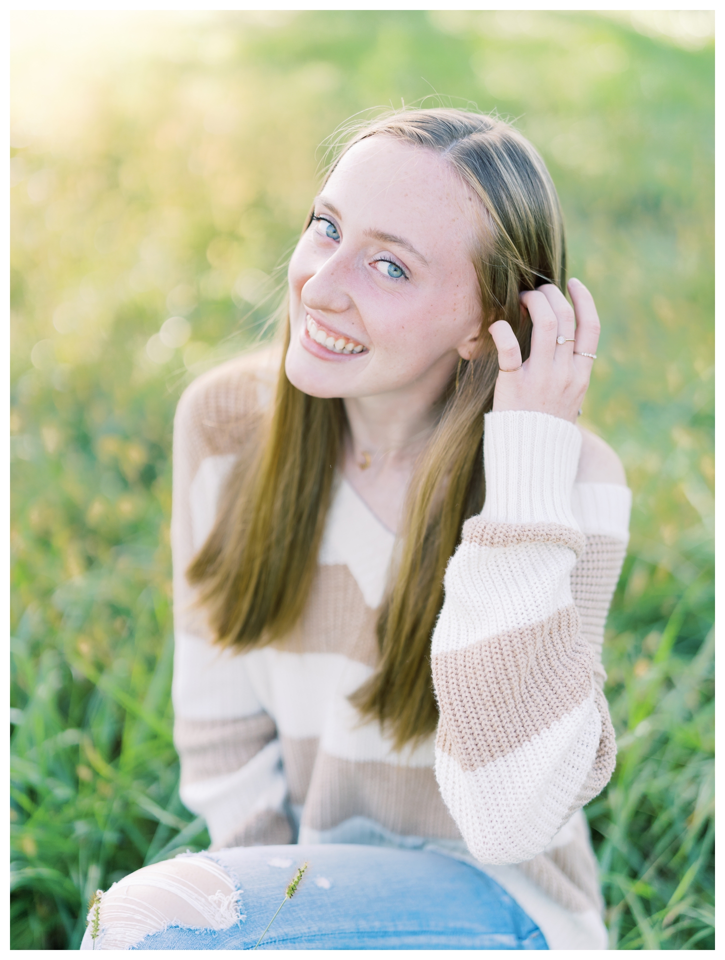 King Family Vineyards senior portrait photographer