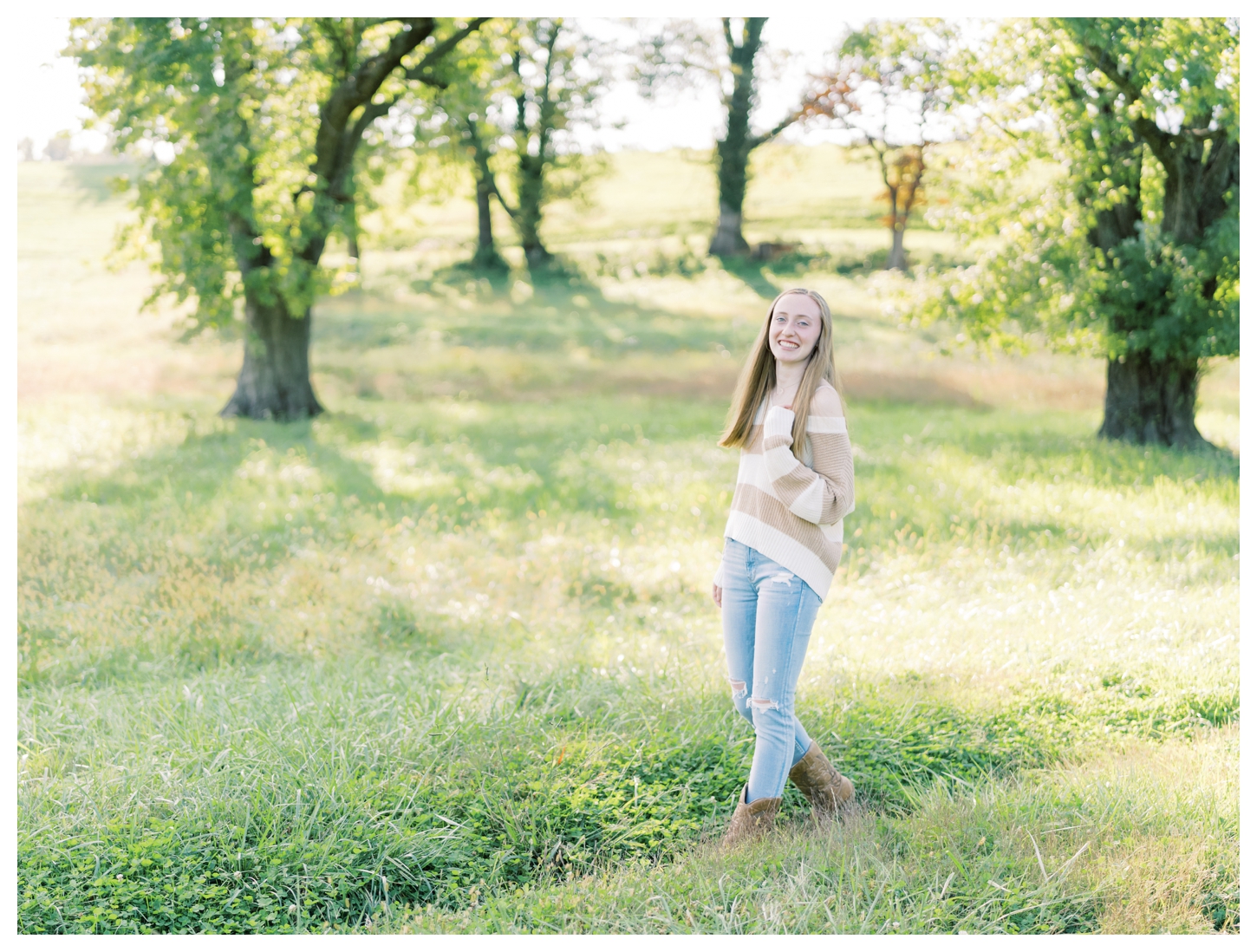 King Family Vineyards senior portrait photographer