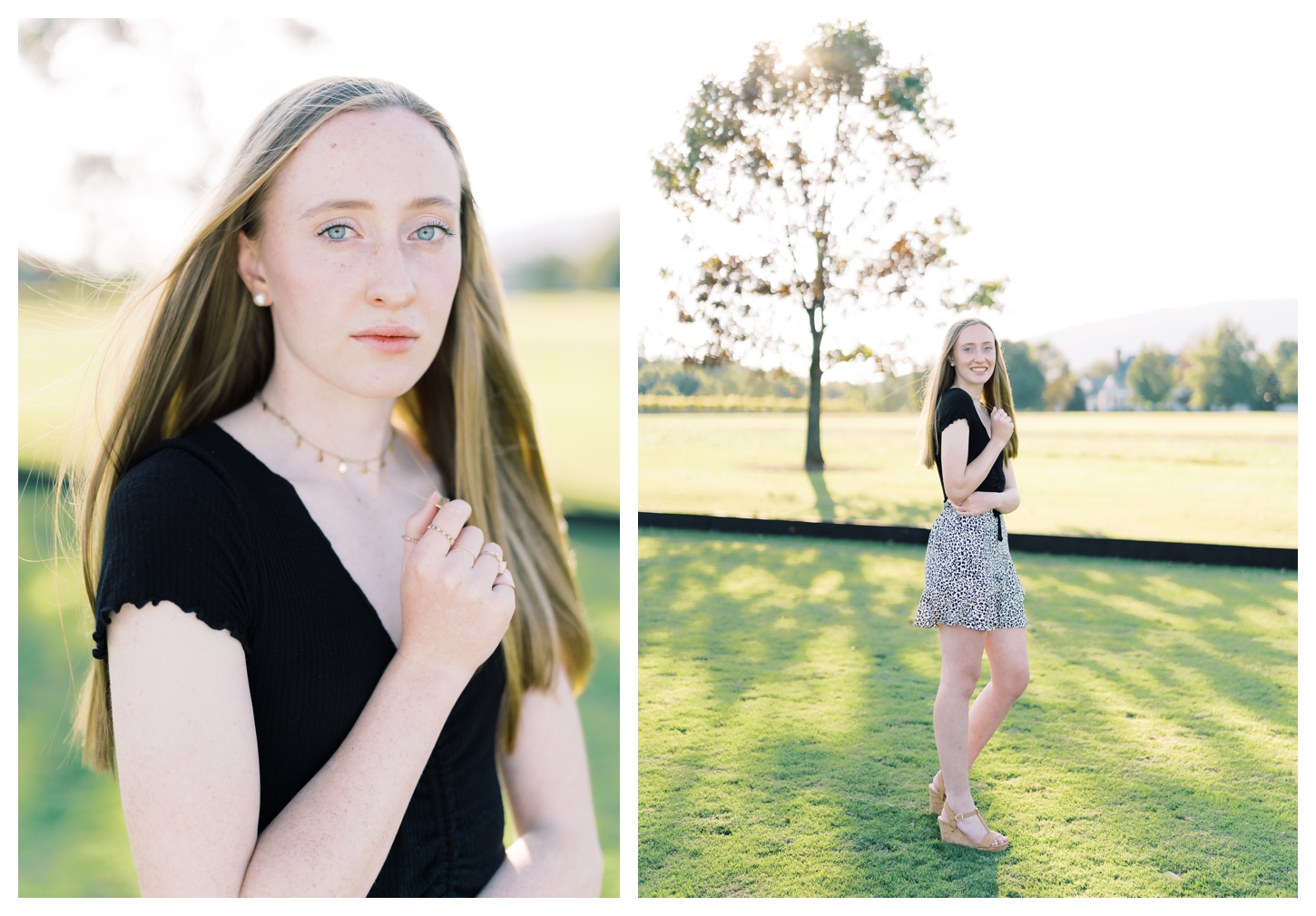 King Family Vineyards senior portrait photographer