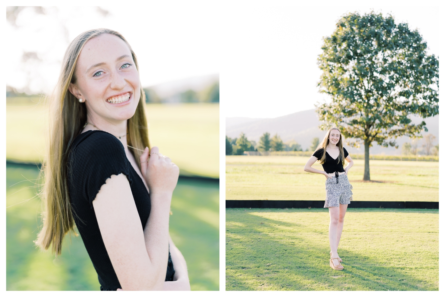 King Family Vineyards senior portrait photographer