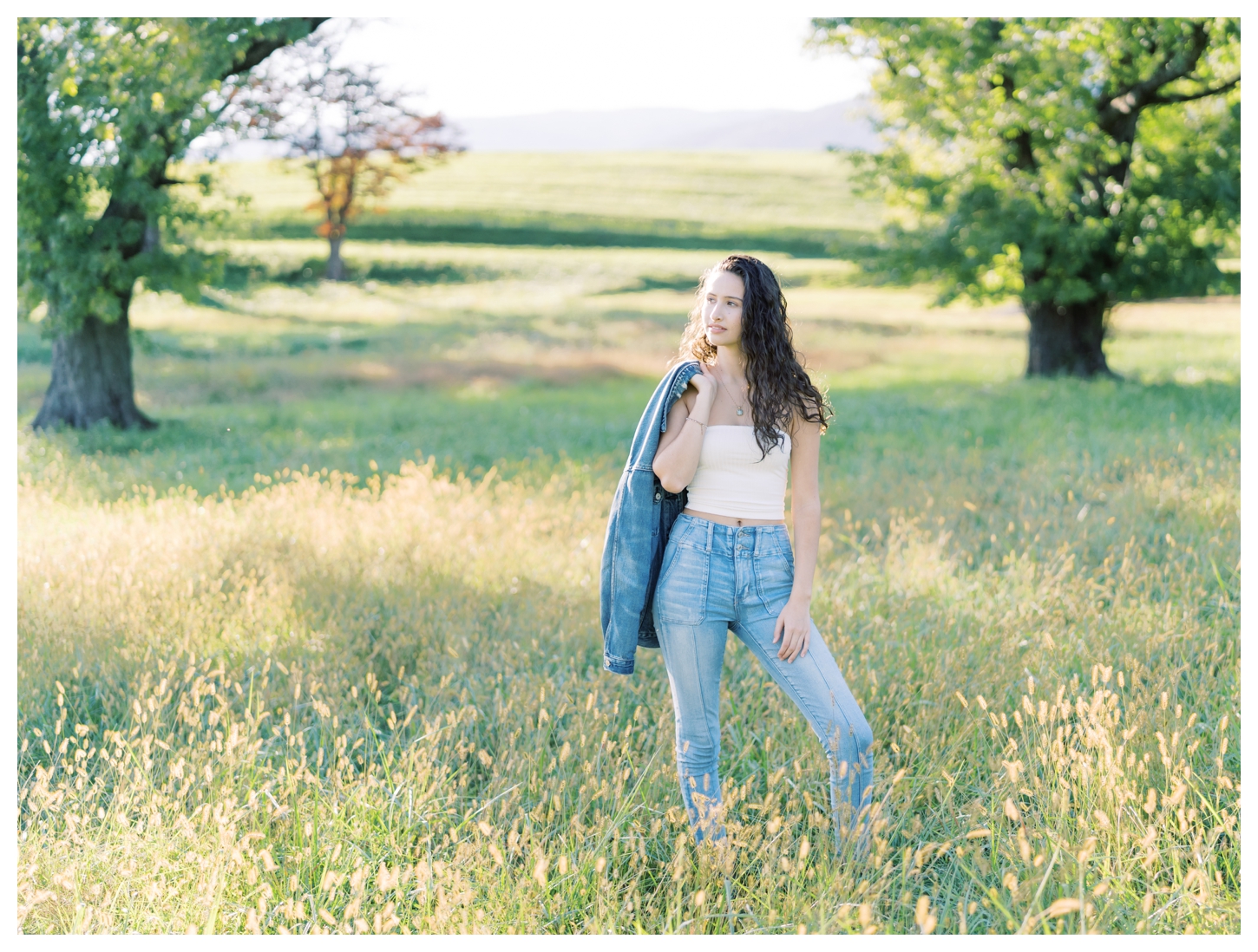 King Family Vineyards senior portrait photographer