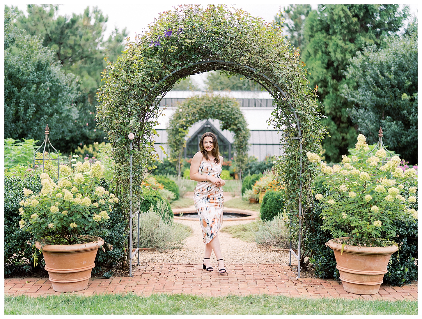 Garden Senior Portrait Session