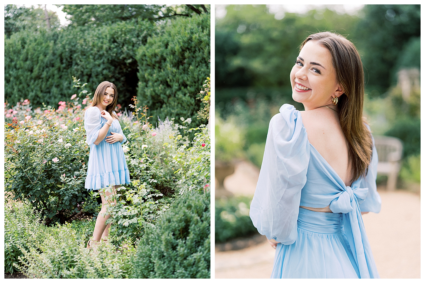 Garden Senior Portrait Session