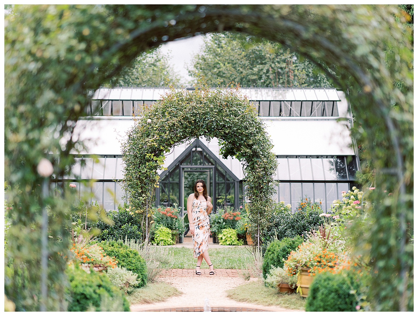 Garden Senior Portrait Session