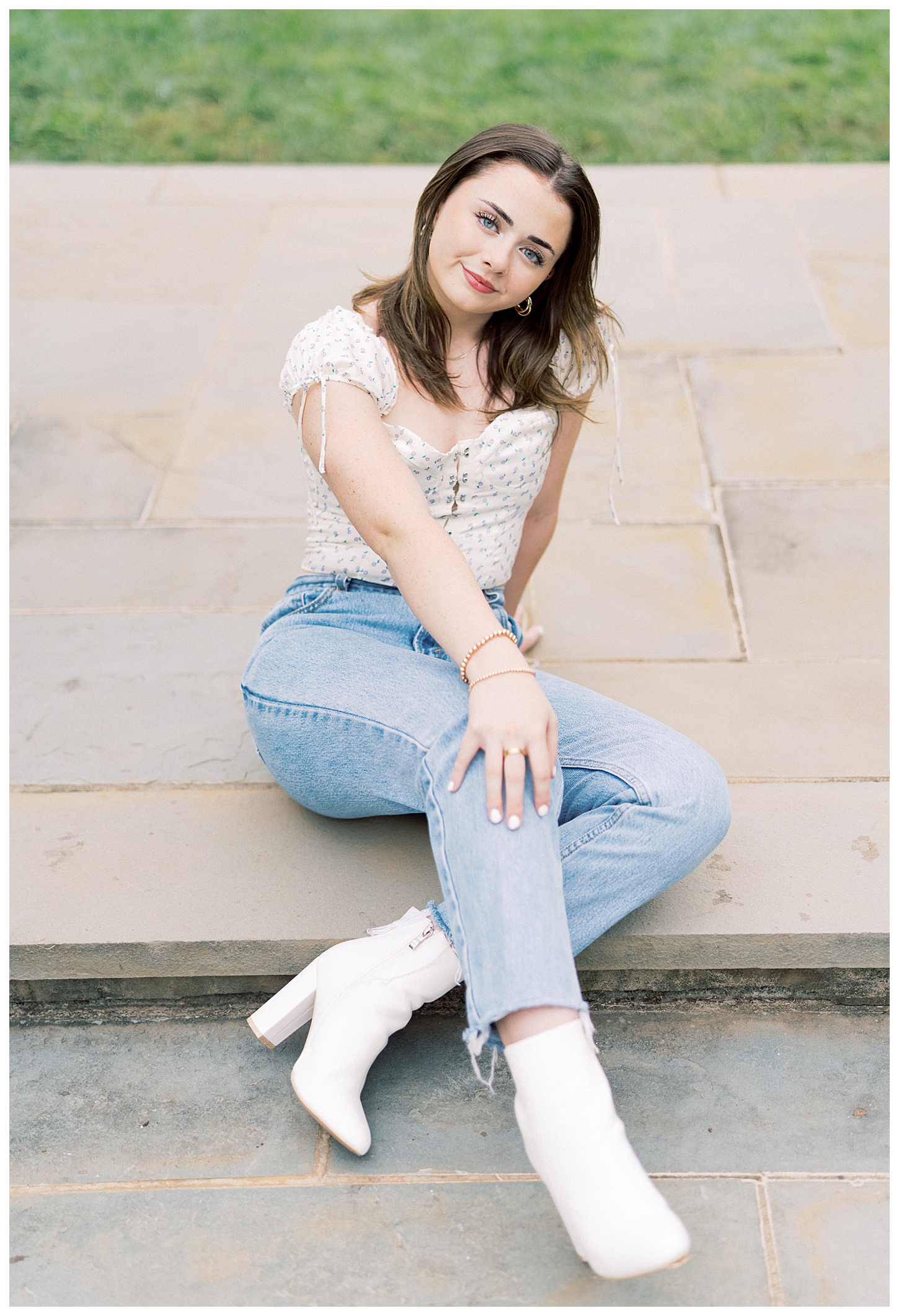 Garden Senior Portrait Session