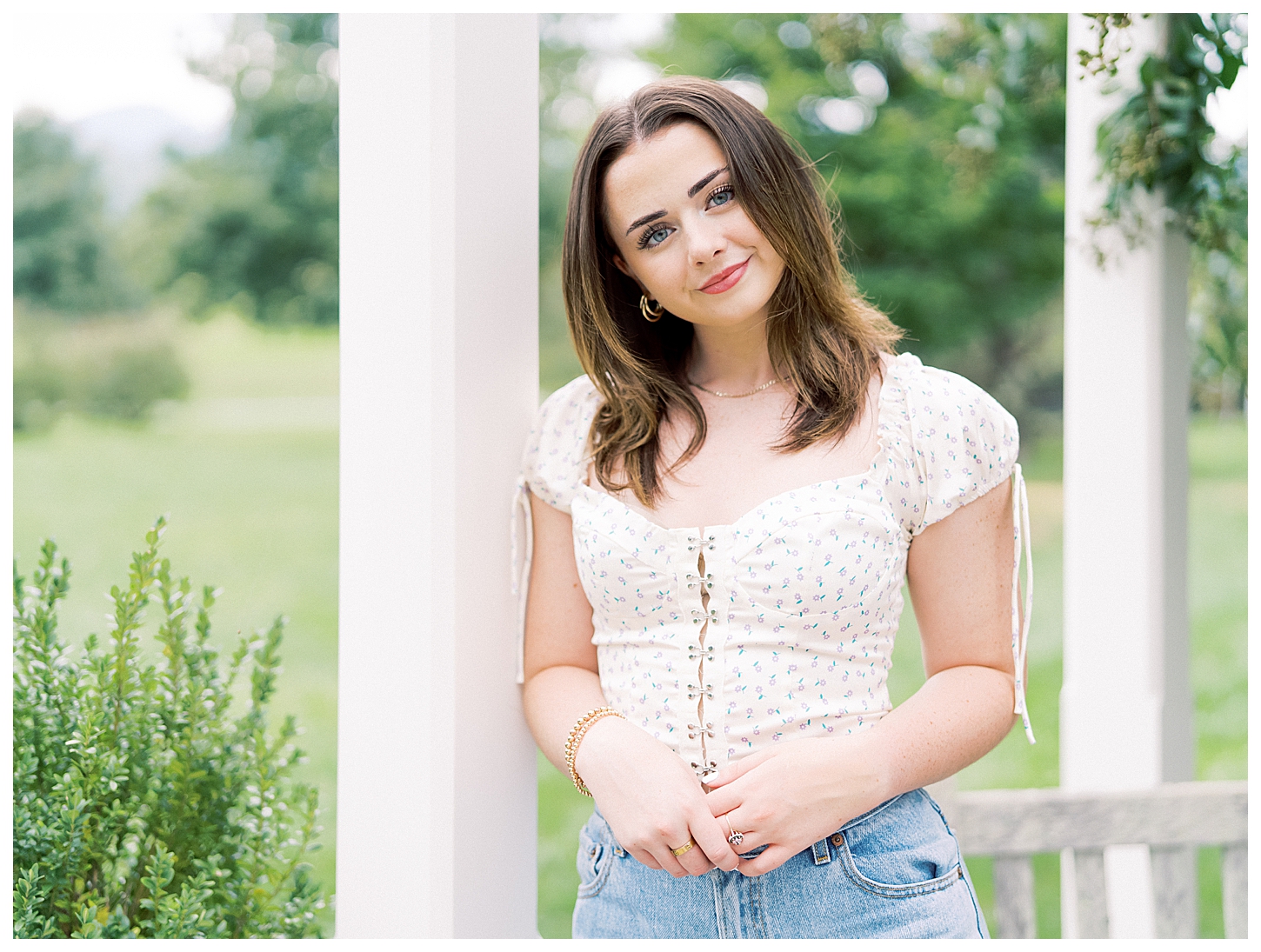 Garden Senior Portrait Session