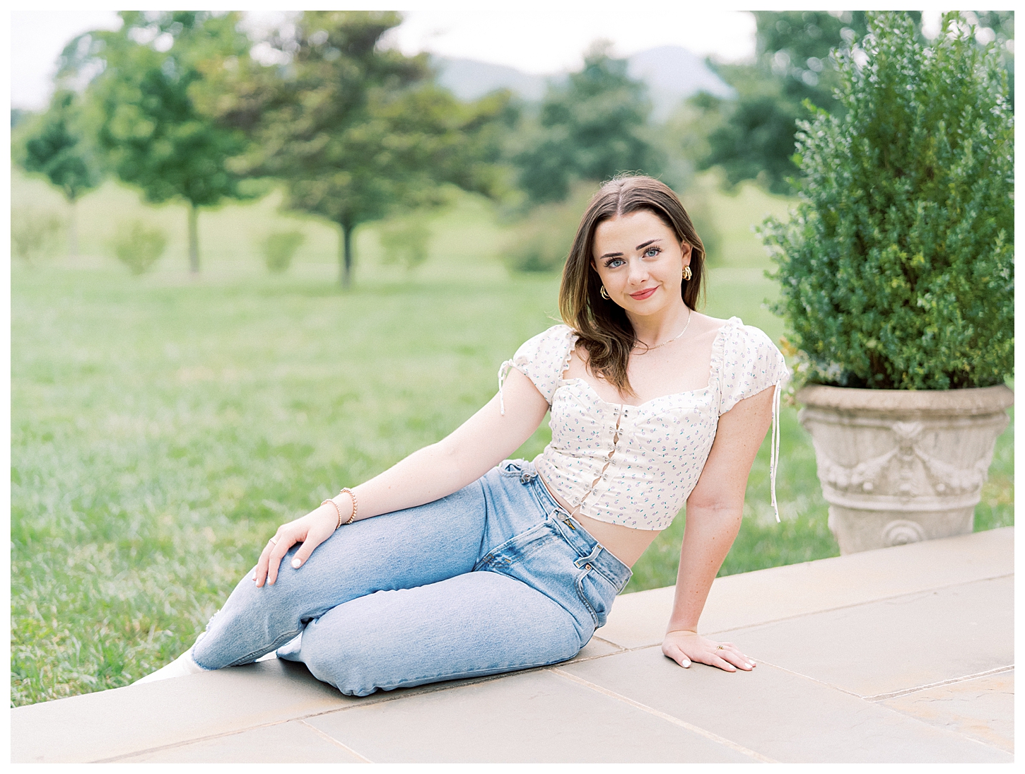 Garden Senior Portrait Session