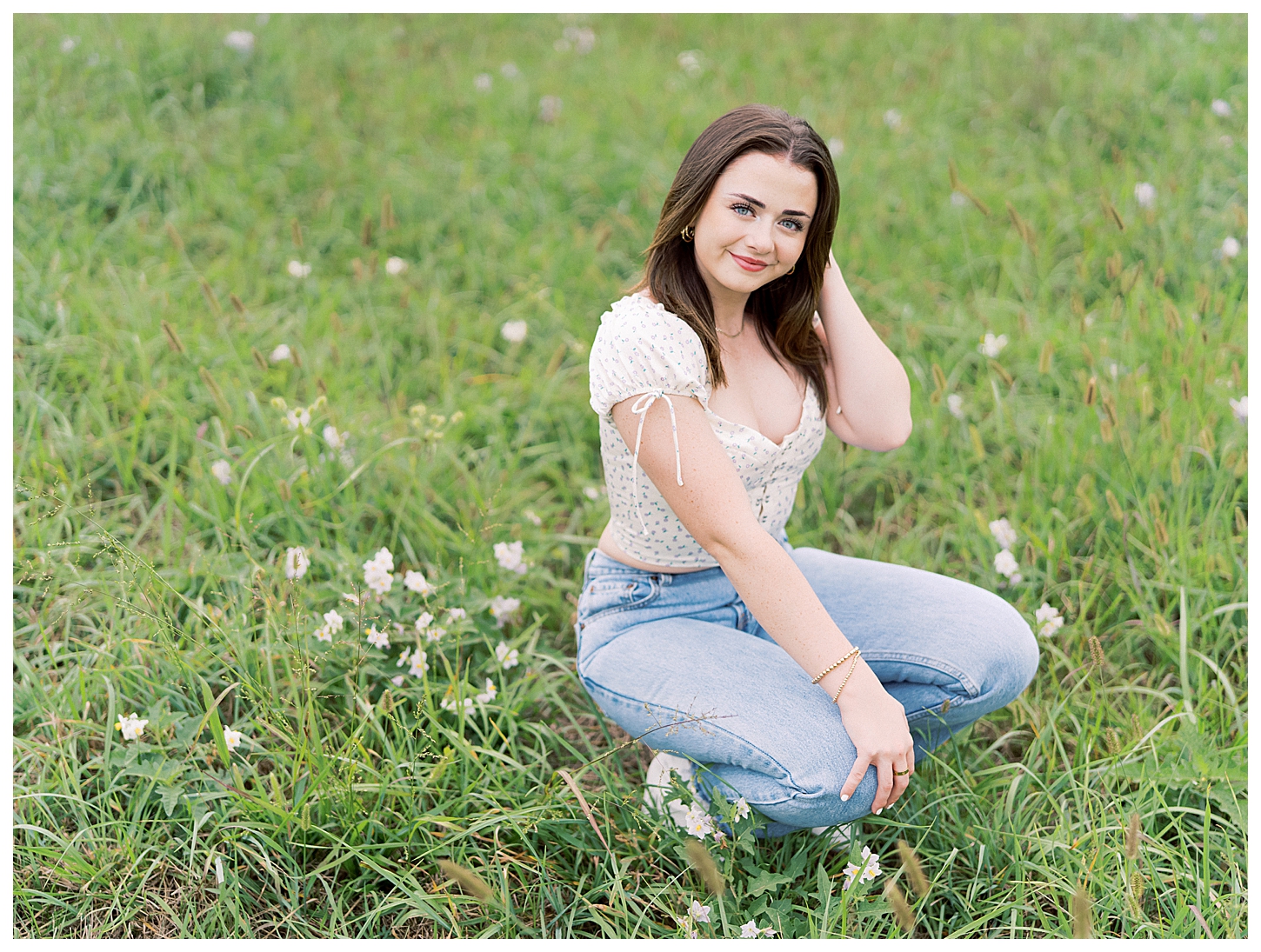 Garden Senior Portrait Session