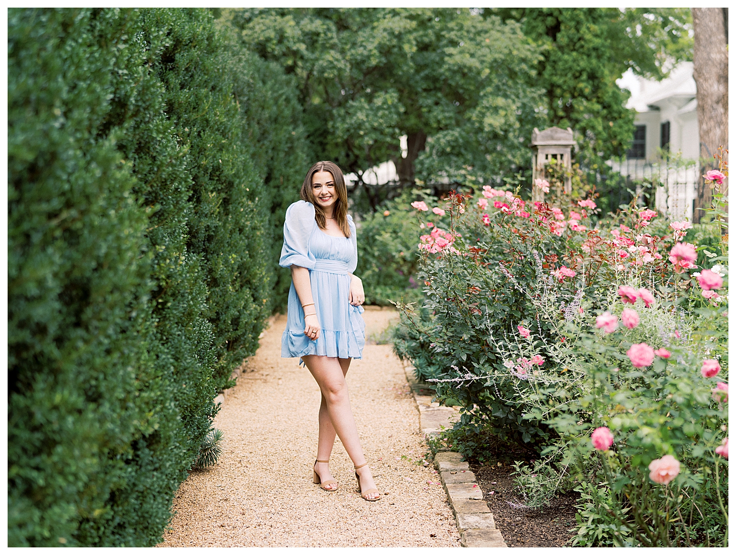 Garden Senior Portrait Session