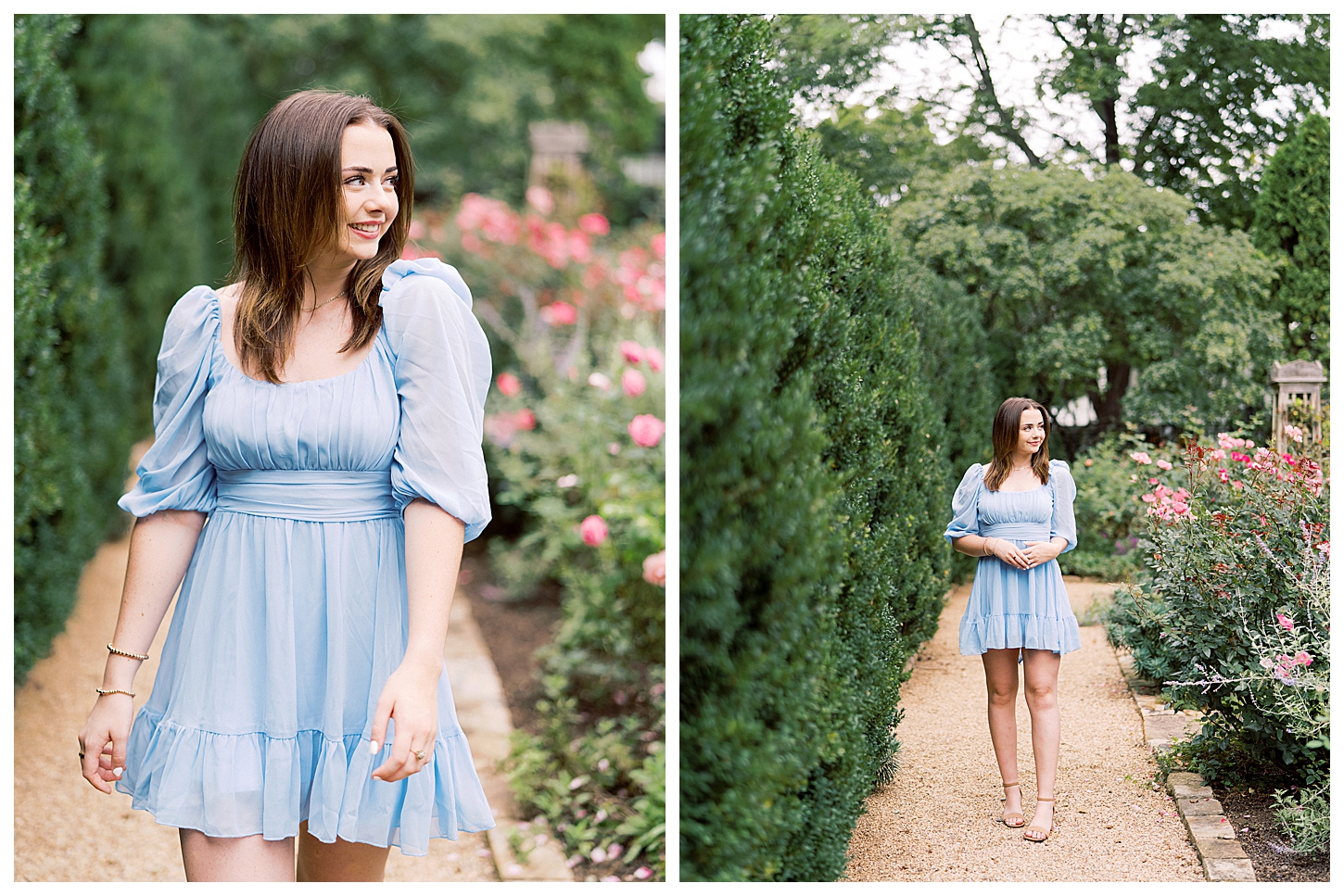 Garden Senior Portrait Session