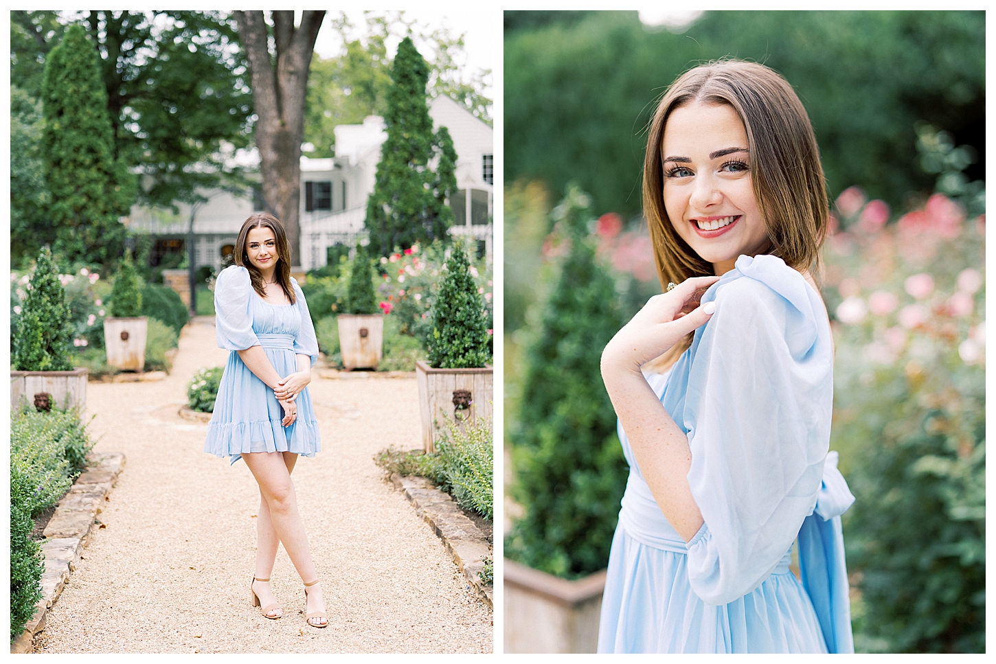 Garden Senior Portrait Session