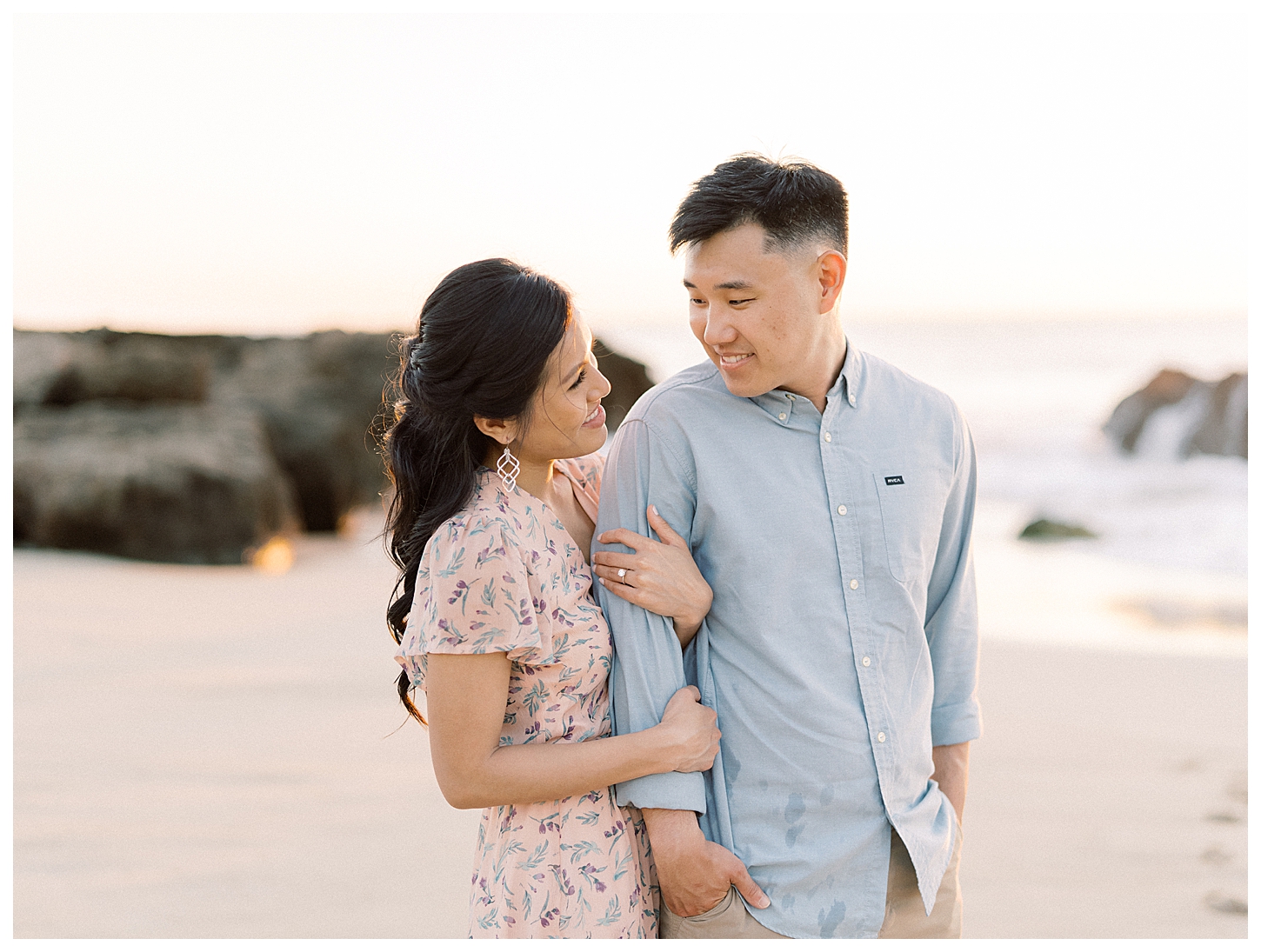 Makua Beach Engagement Photographer