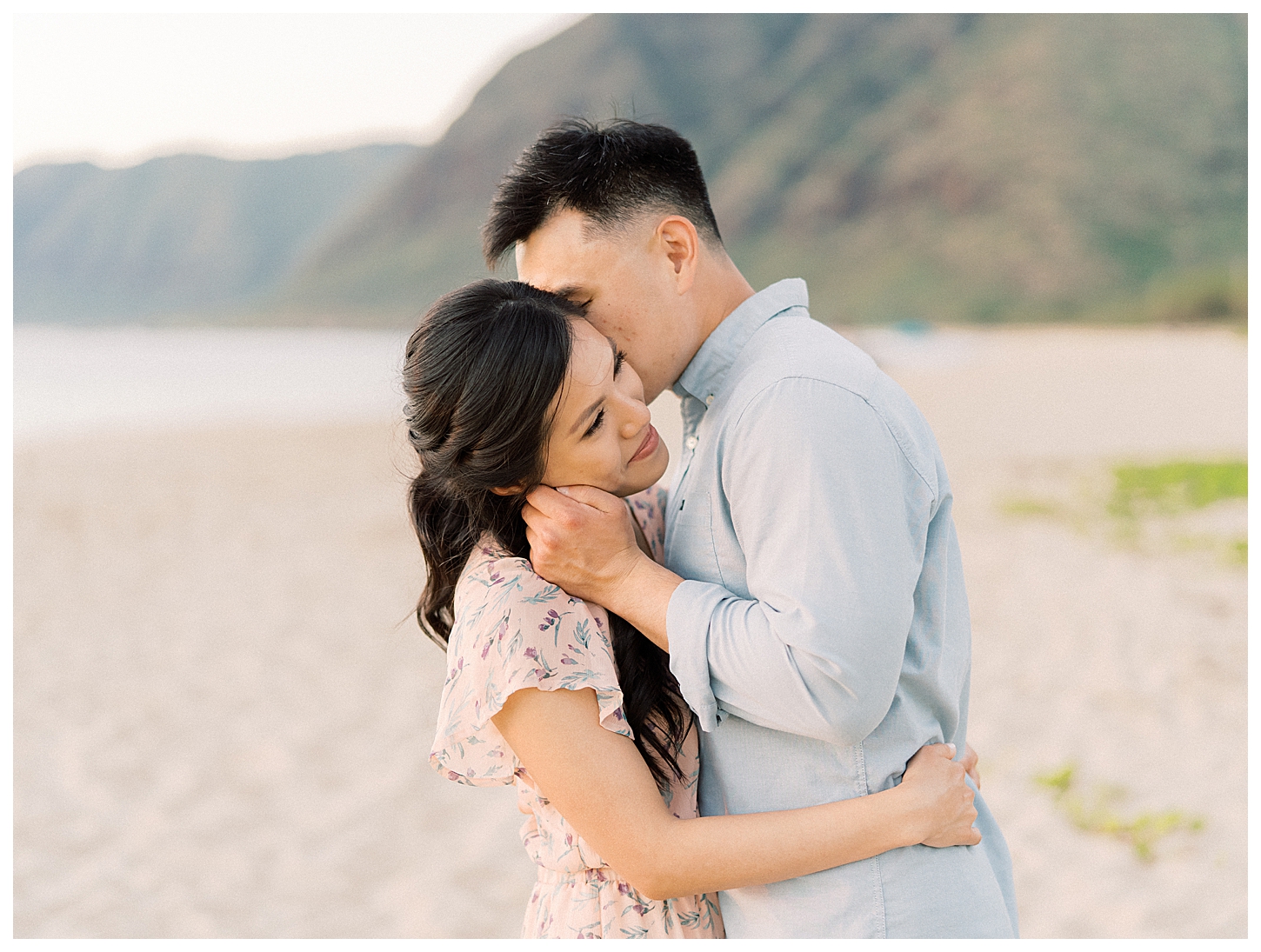 Makua Beach Engagement Photographer