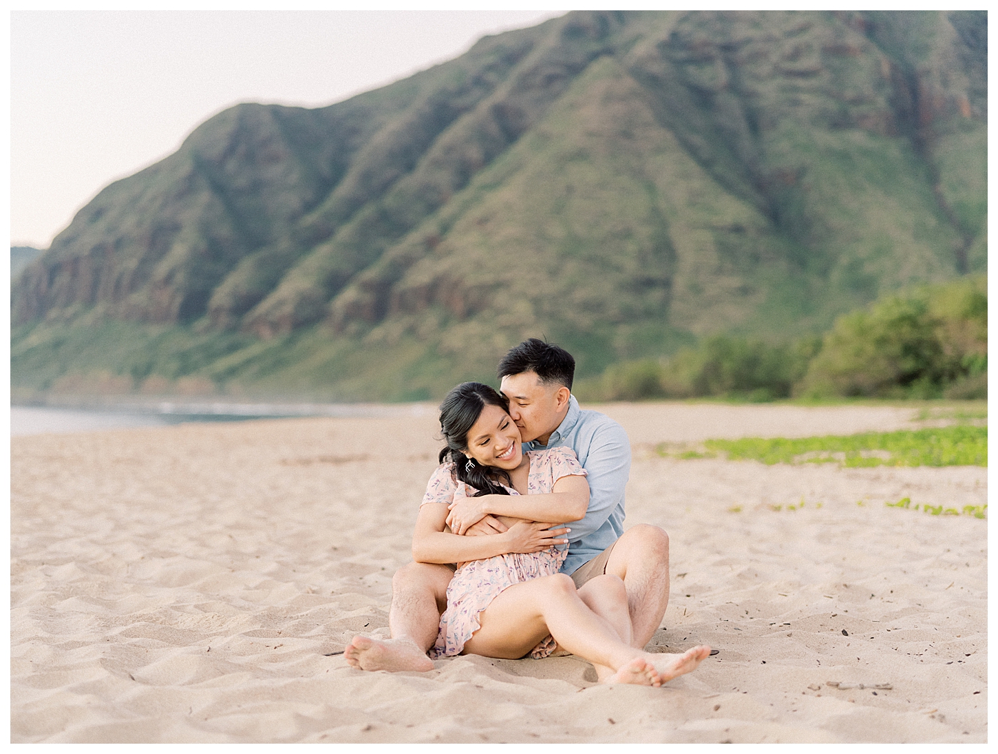 Makua Beach Engagement Photographer