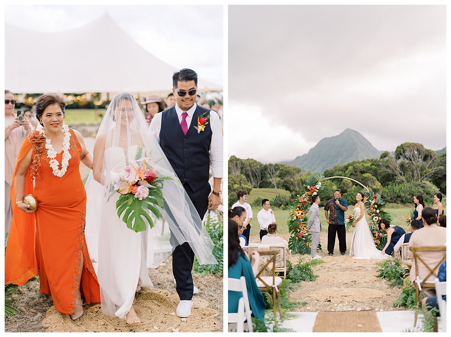 Kualoa Ranch Low Camp Wedding Photos