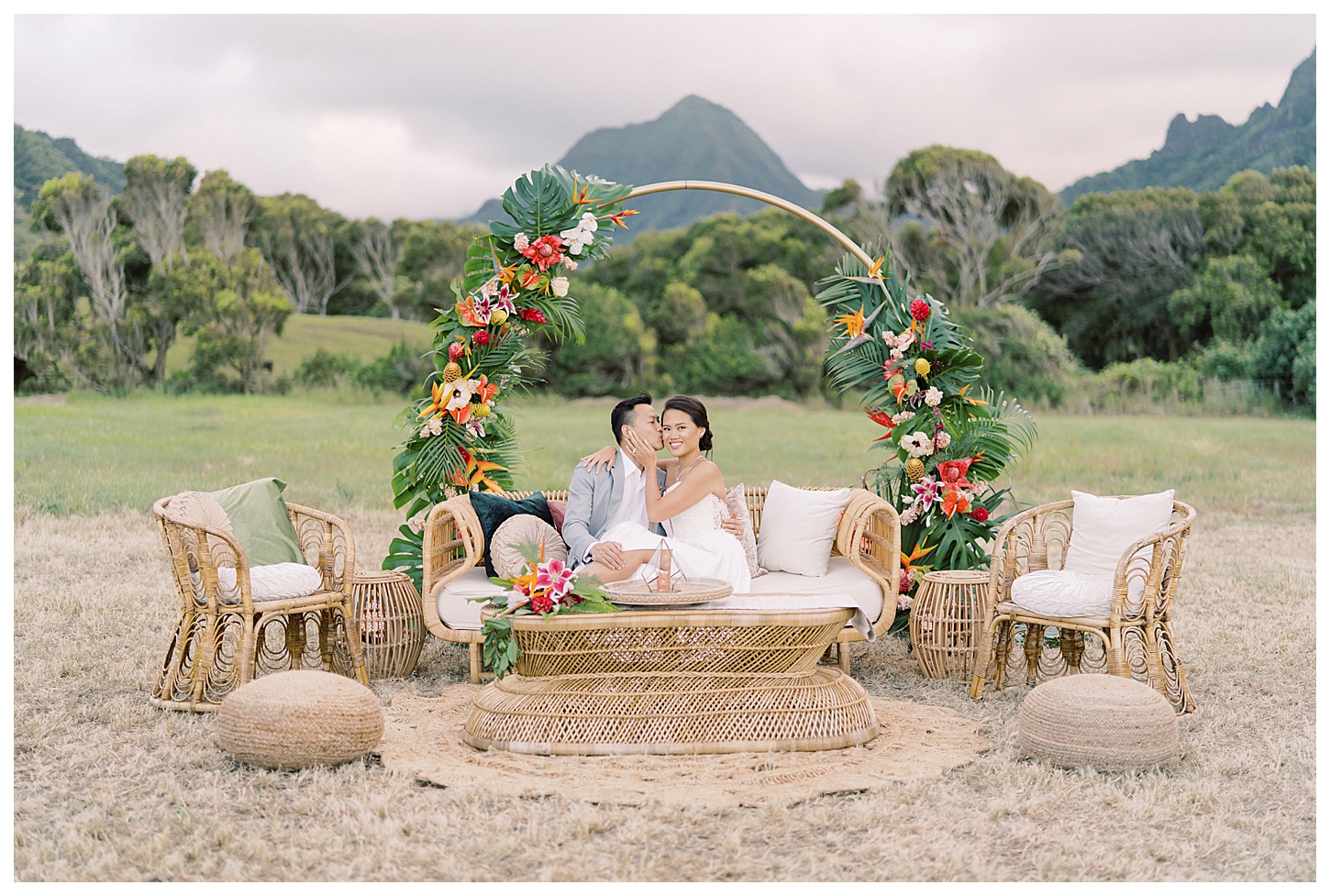 Kualoa Ranch Low Camp Wedding Photos