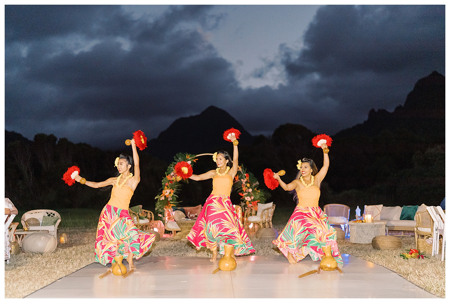 Hula Dancing Oahu Hawaii Wedding
