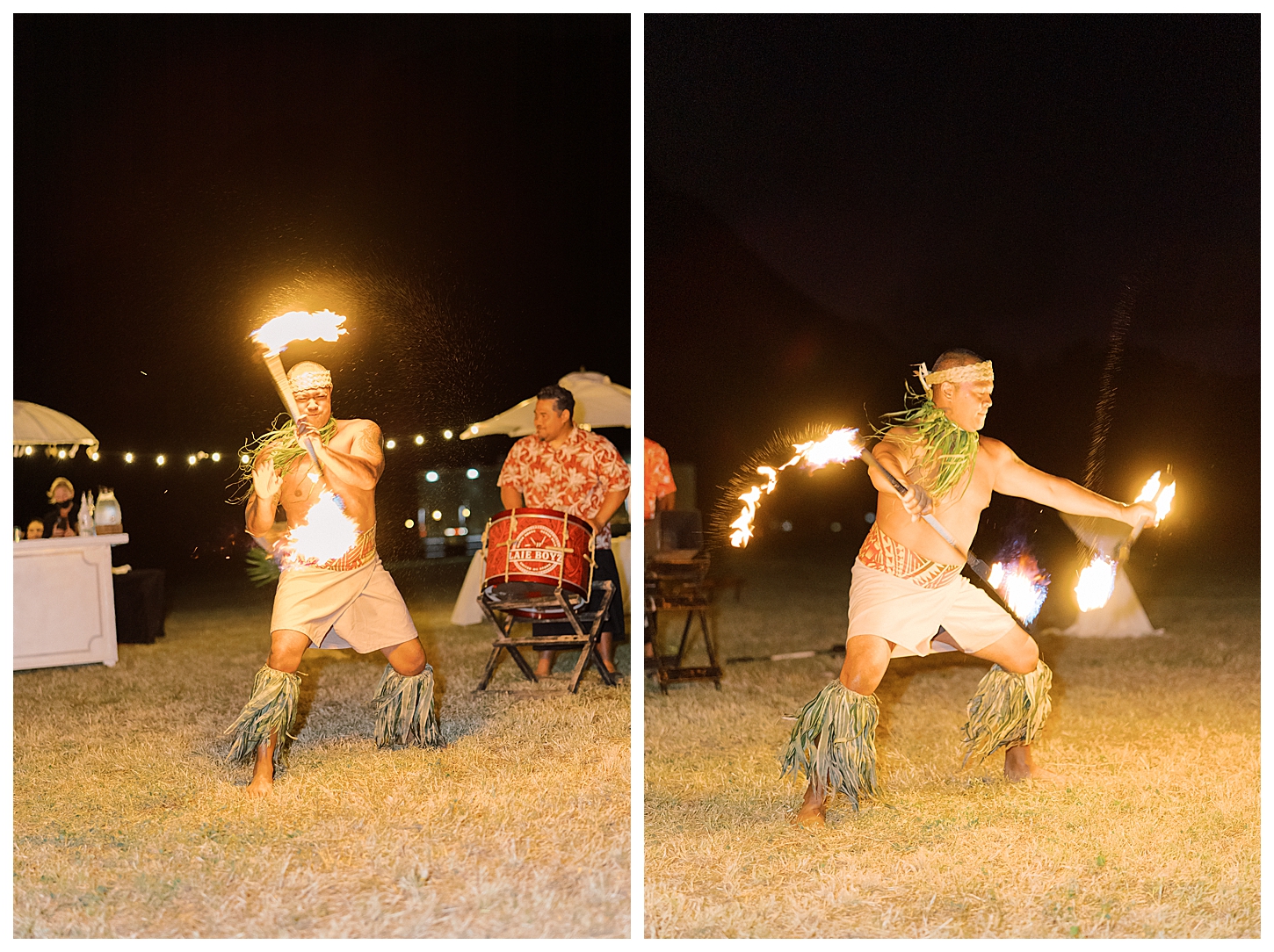 Fire Dancing Oahu Hawaii Wedding