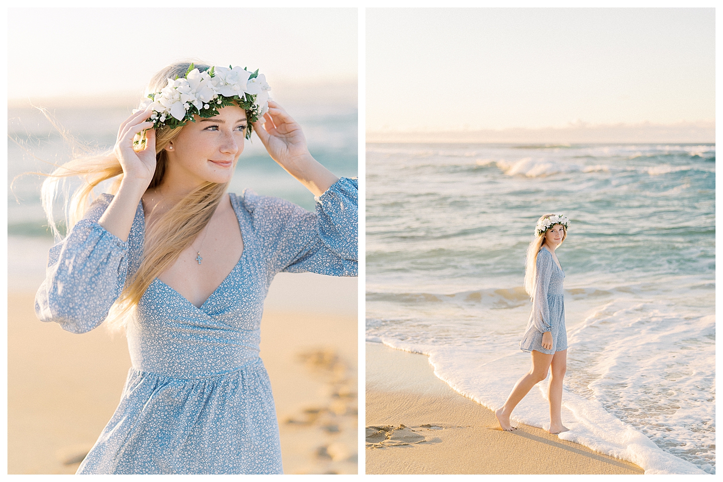 Sunset Beach Senior Portrait Photographer