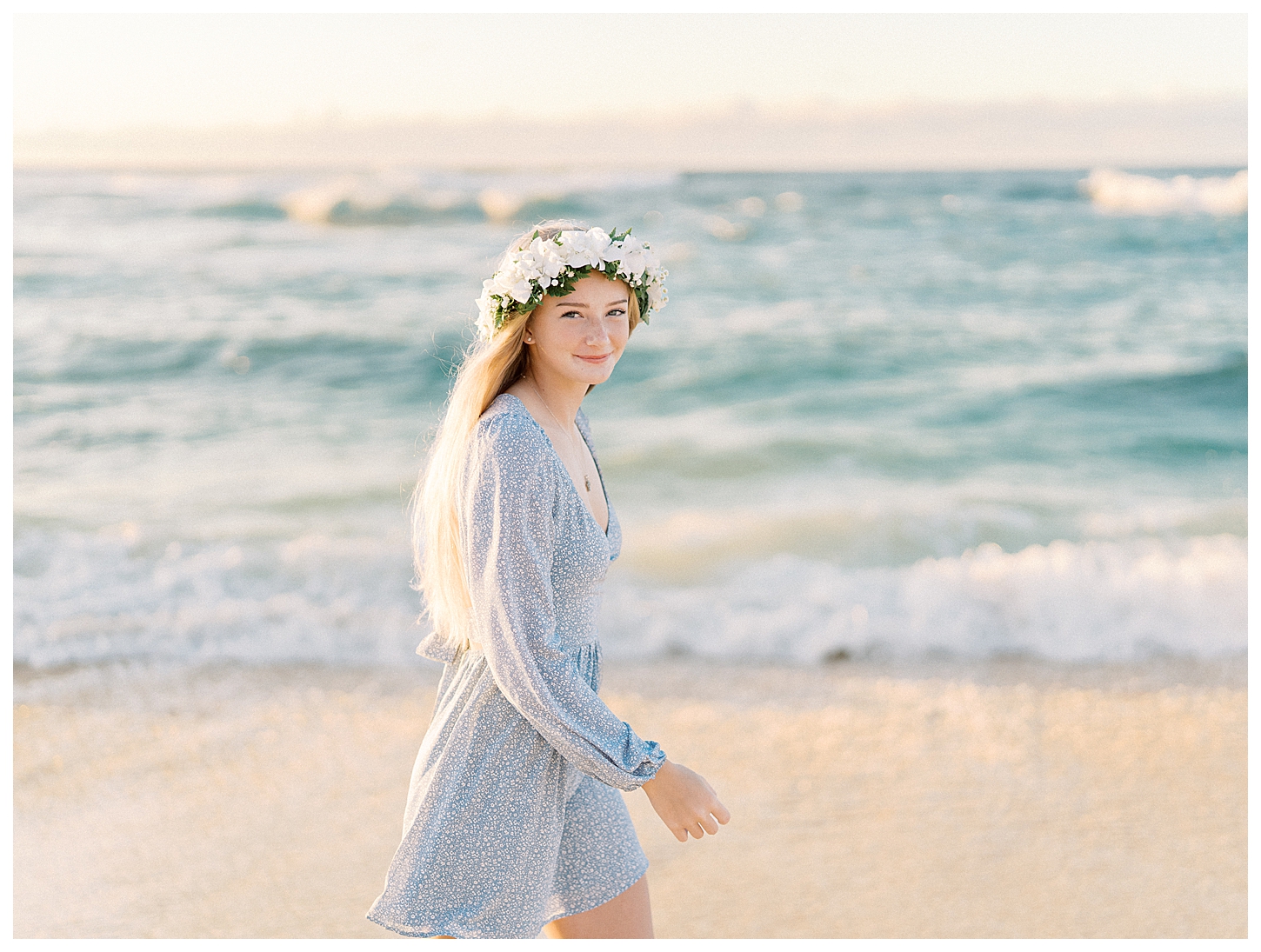 Sunset Beach Senior Portrait Photographer