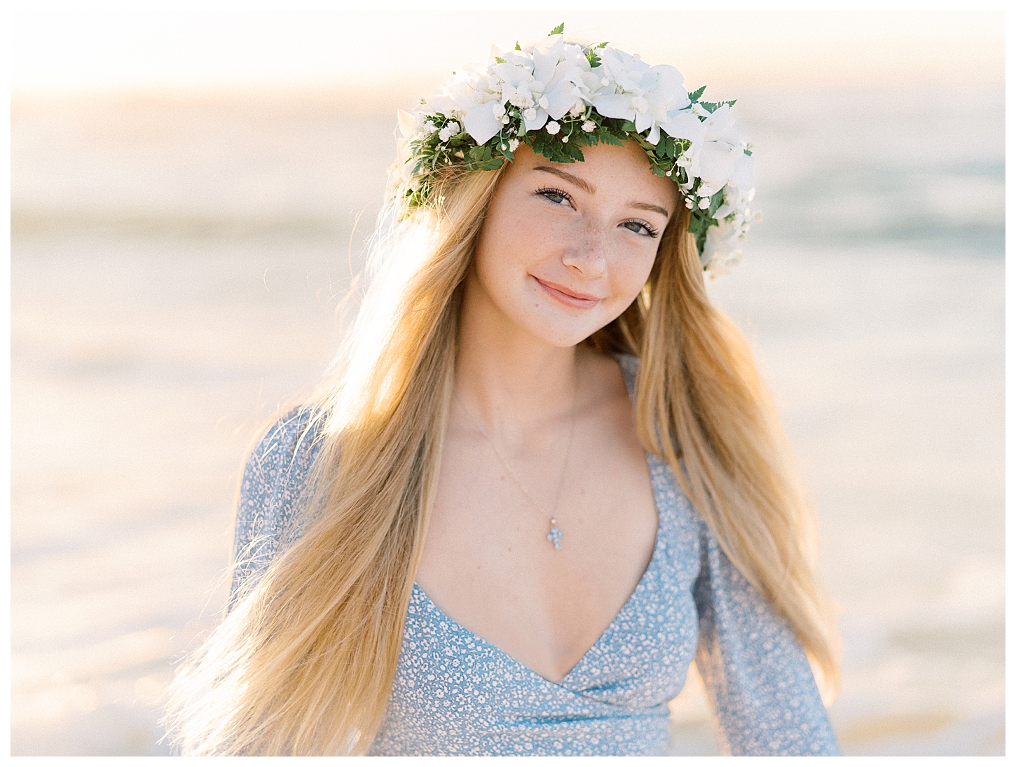 Sunset Beach Senior Portrait Photographer