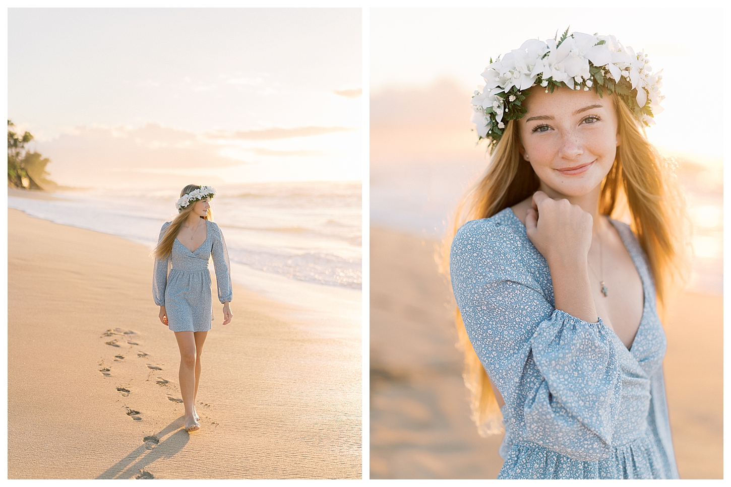 Sunset Beach Senior Portrait Photographer