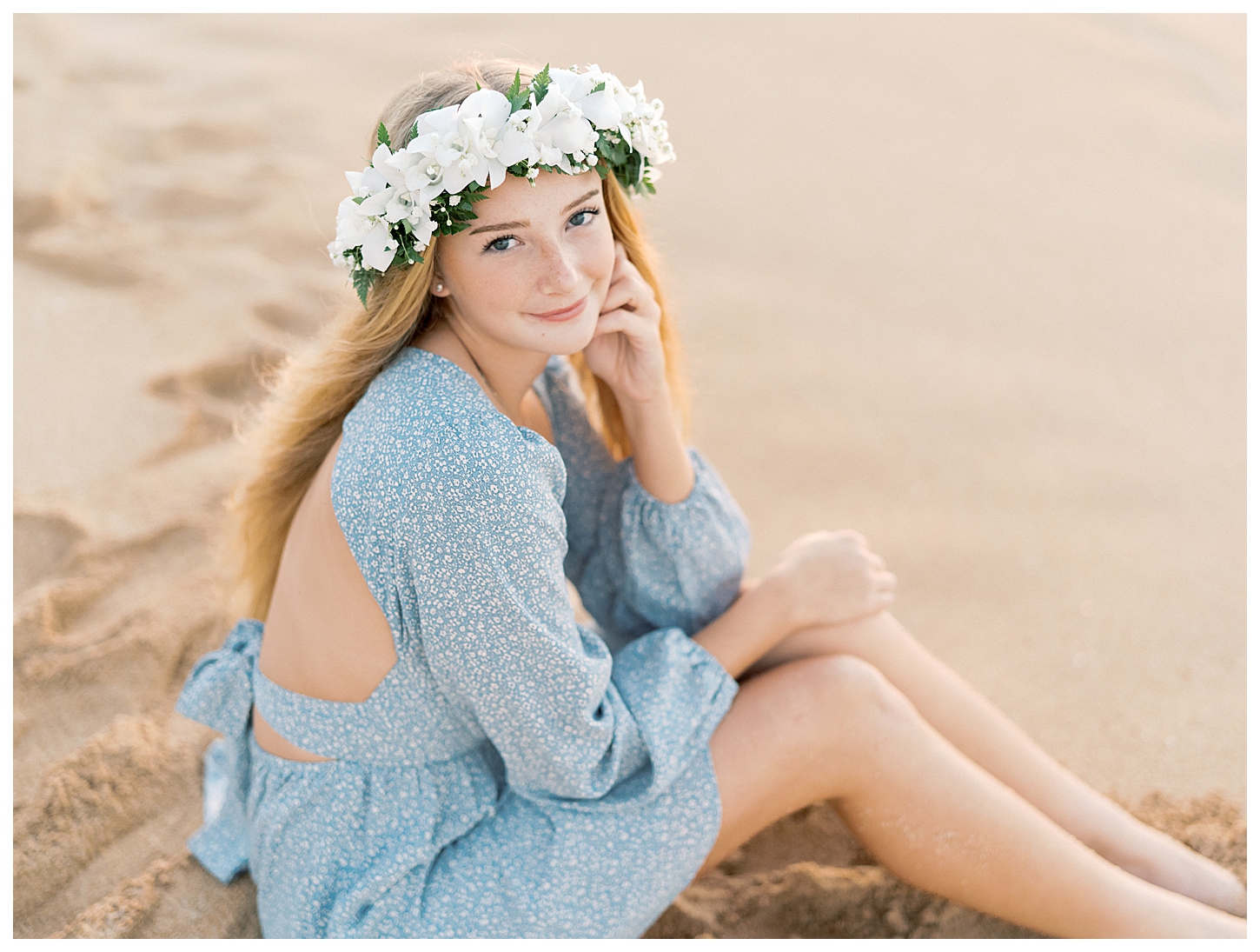 Sunset Beach Senior Portrait Photographer