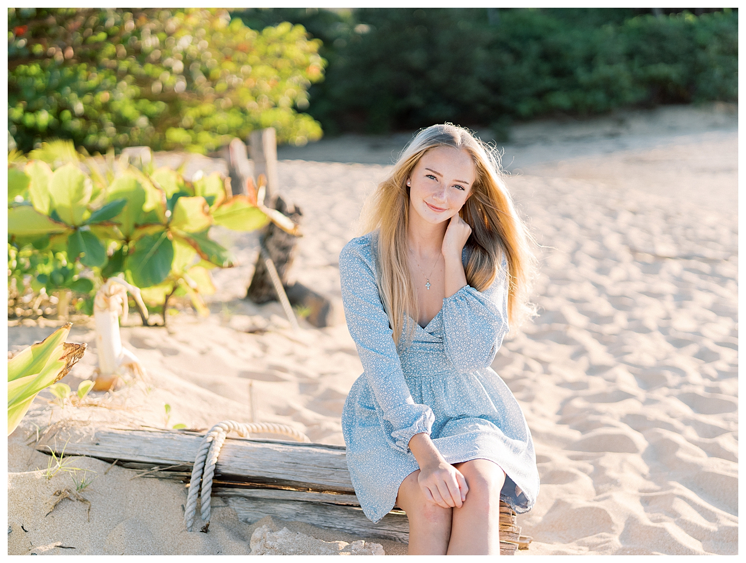 Sunset Beach Senior Portrait Photographer