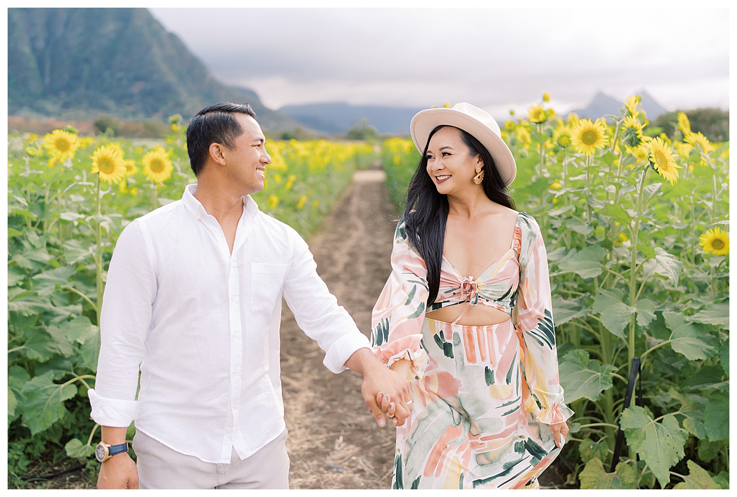 Sunflower Field Oahu Photoshoot