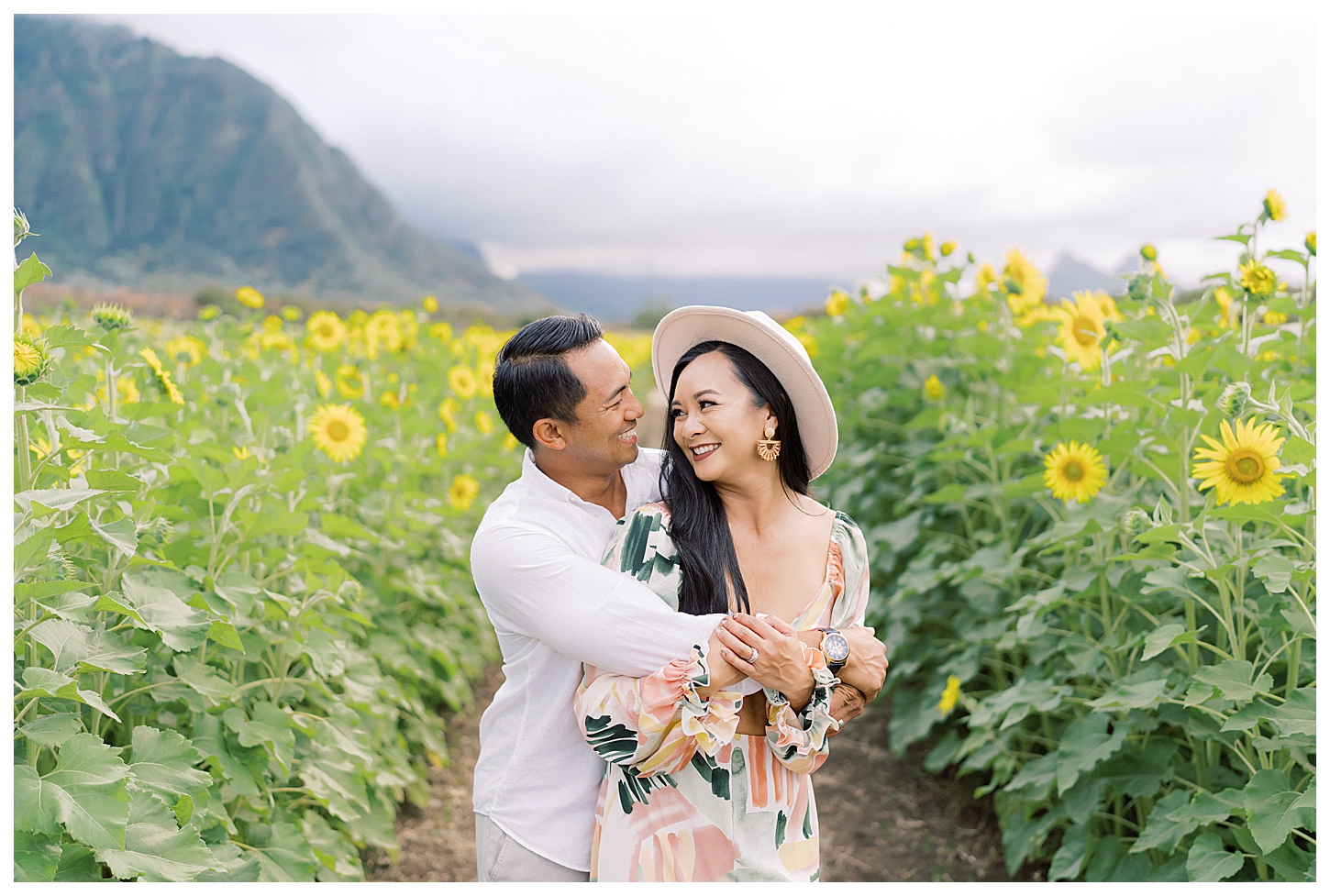 Sunflower Field Oahu Photoshoot