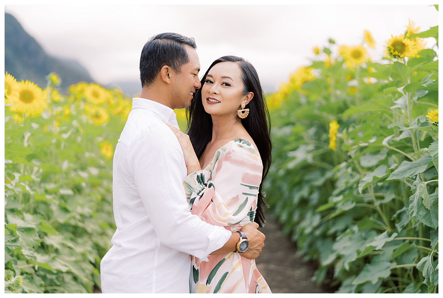 Sunflower Field Oahu Photoshoot