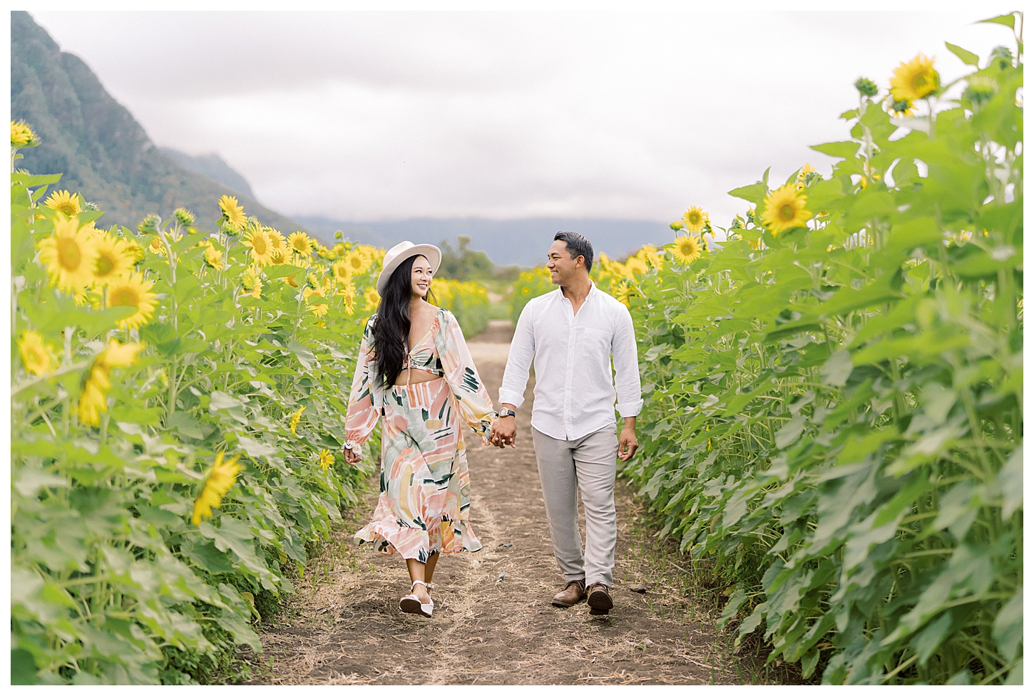 Sunflower Field Oahu Photoshoot