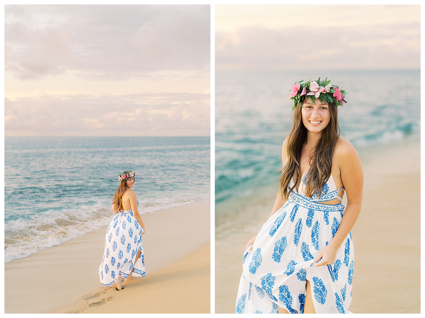 Rock Piles Beach Senior Portrait Photographer