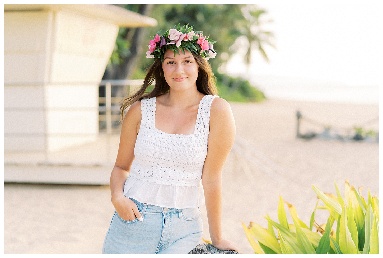 Rock Piles Beach Senior Portrait Photographer