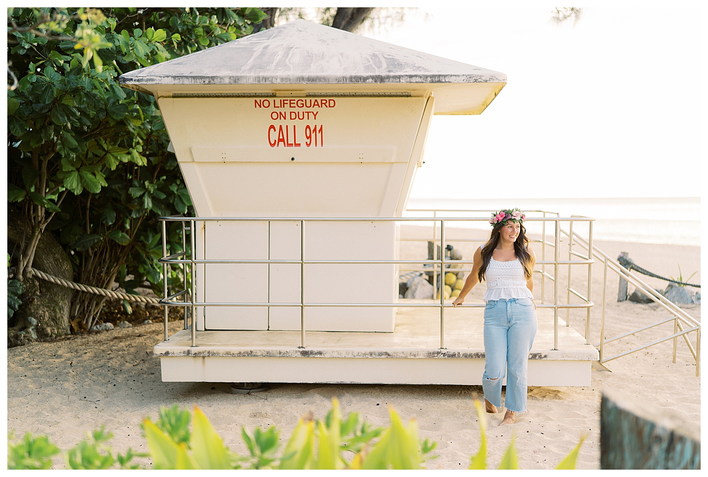 Rock Piles Beach Senior Portrait Photographer