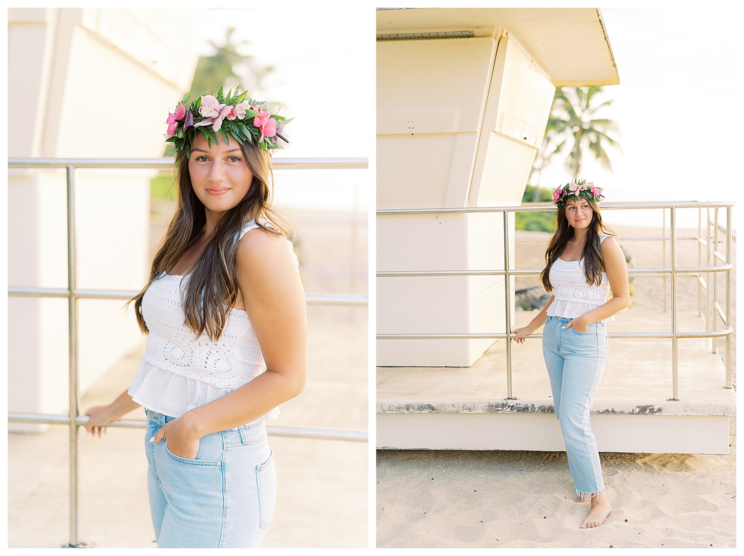 Rock Piles Beach Senior Portrait Photographer