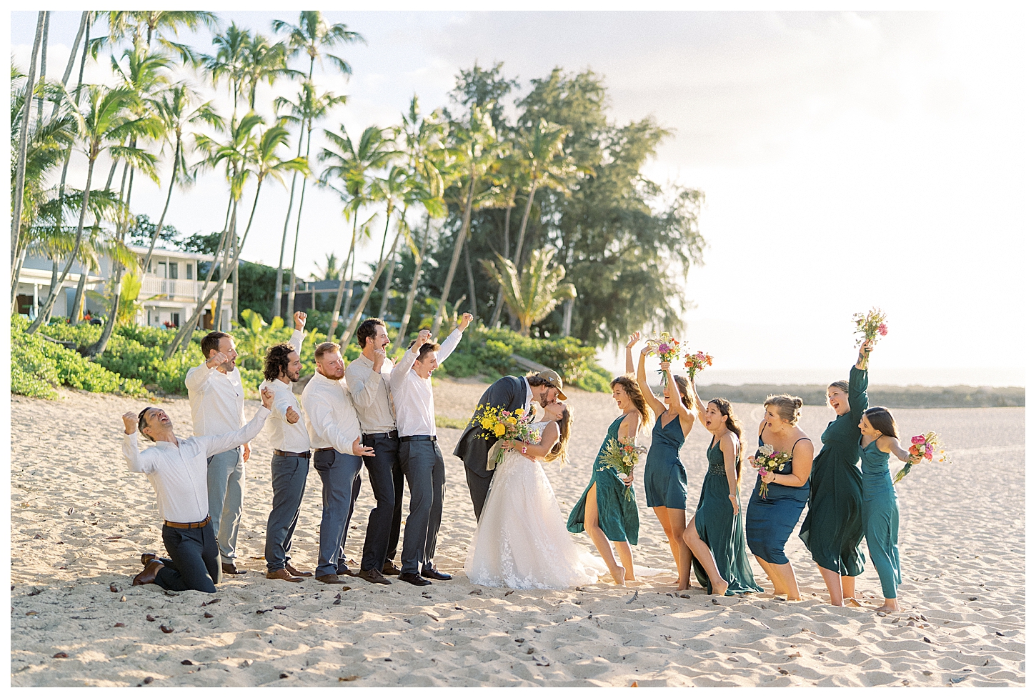 Oahu Hawaii beach wedding