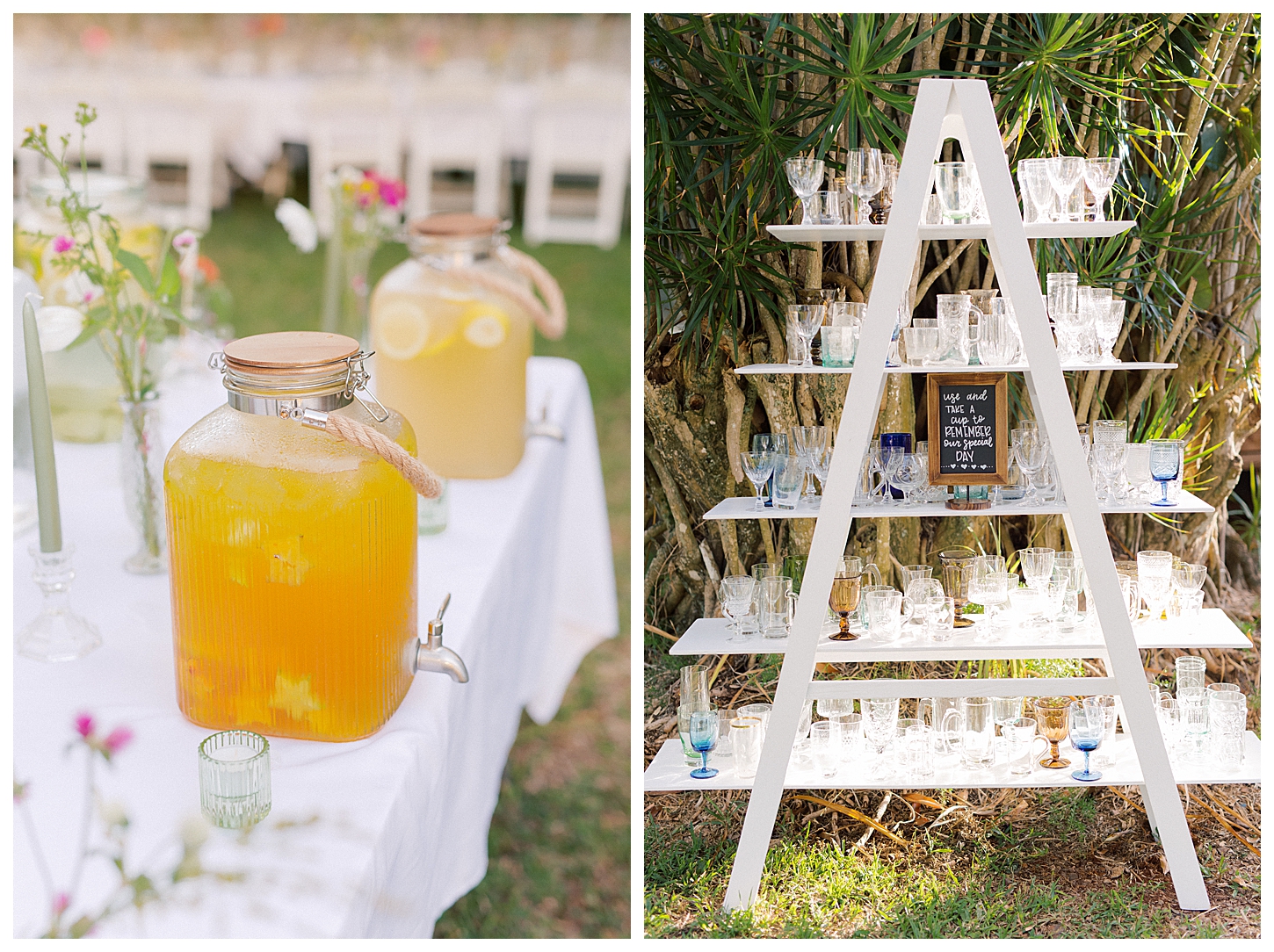 DIY Hawaii wedding reception