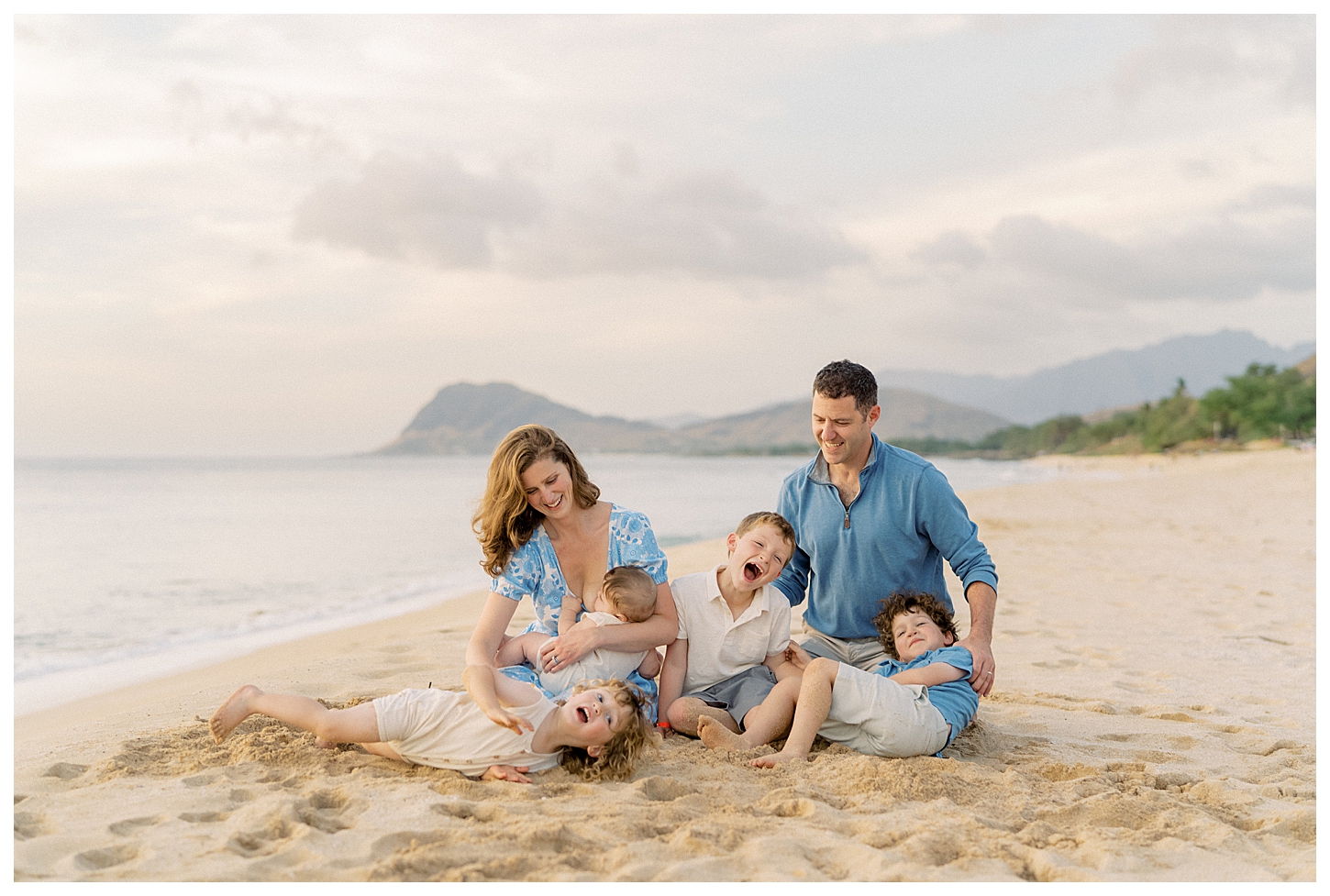 Oahu Hawaii Family Beach Photos