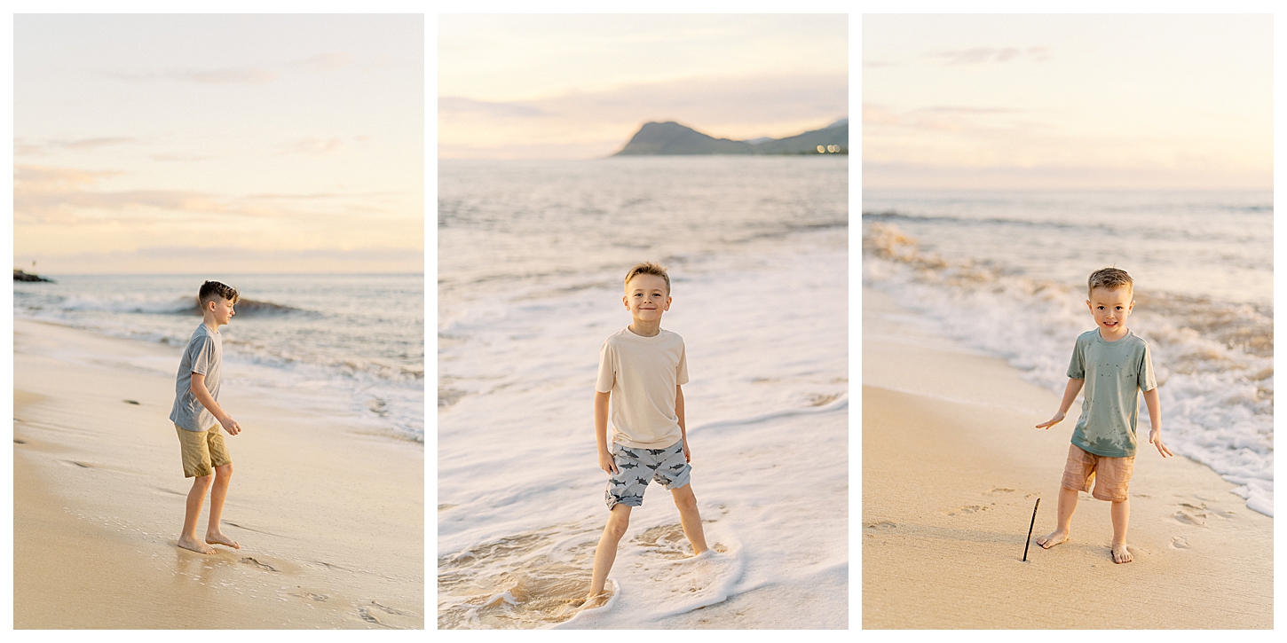 Electric Beach Family Portrait Photographer