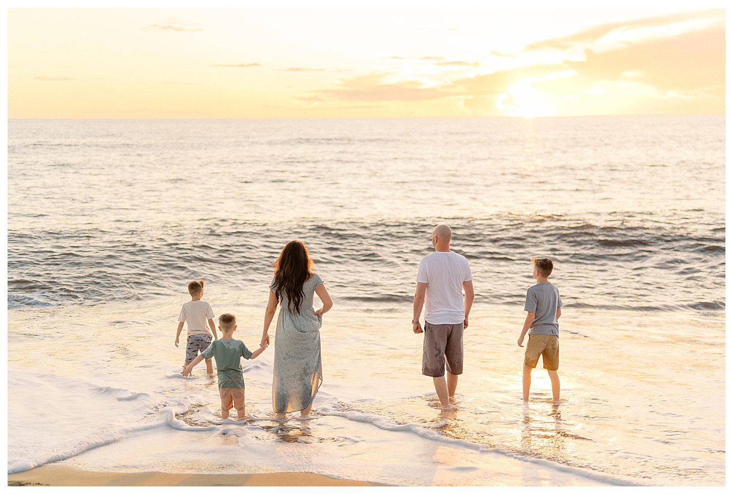 Electric Beach Family Portrait Photographer