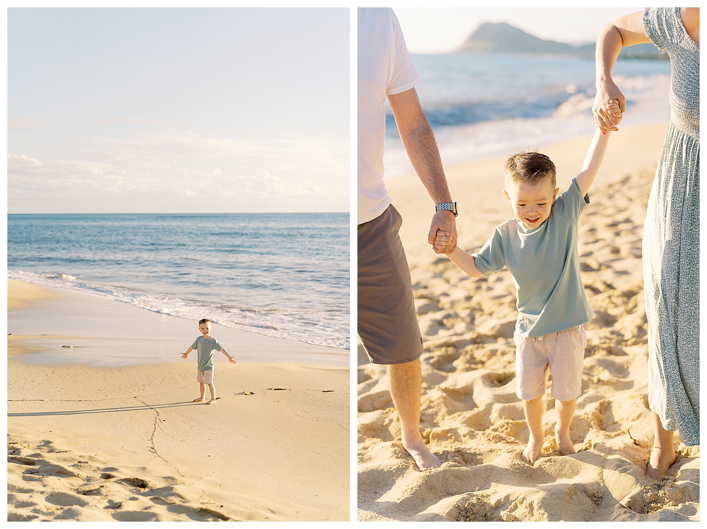 Electric Beach Family Portrait Photographer