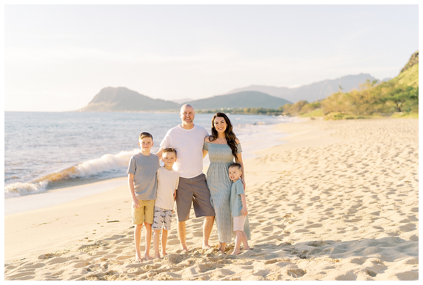 Electric Beach Family Portrait Photographer