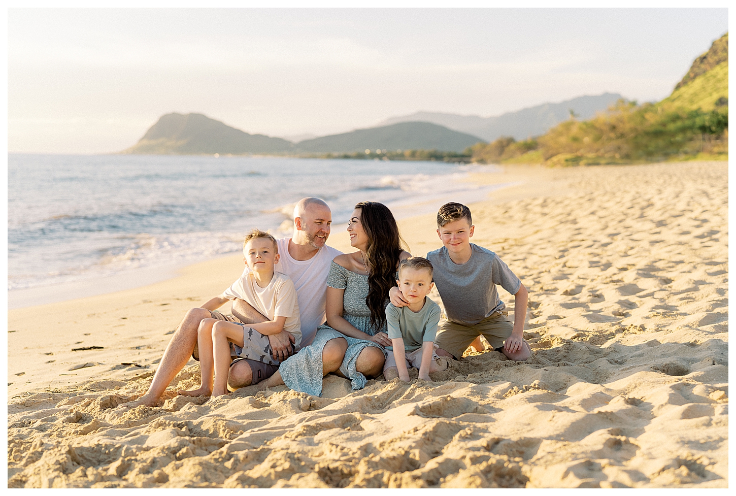 Electric Beach Family Portrait Photographer