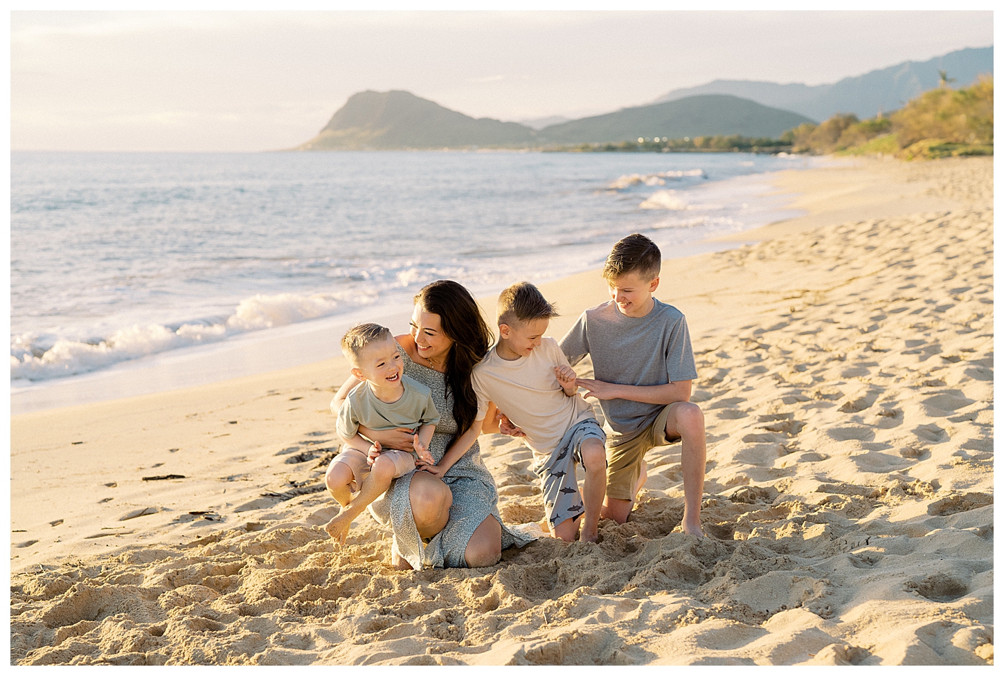 Electric Beach Family Portrait Photographer