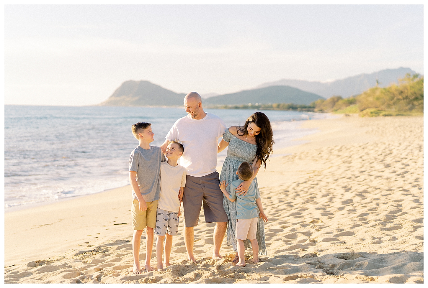 Electric Beach Family Portrait Photographer